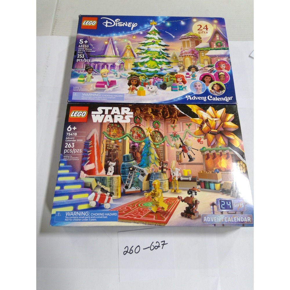 LEGO Advent Calendar 2024 Bundle Disney 43253 Star Wars 75418 Set New Multi NEW